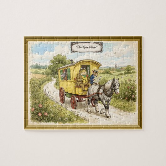 Wind in de Wilgen Op de Open Weg Legpuzzel (Horizontaal)