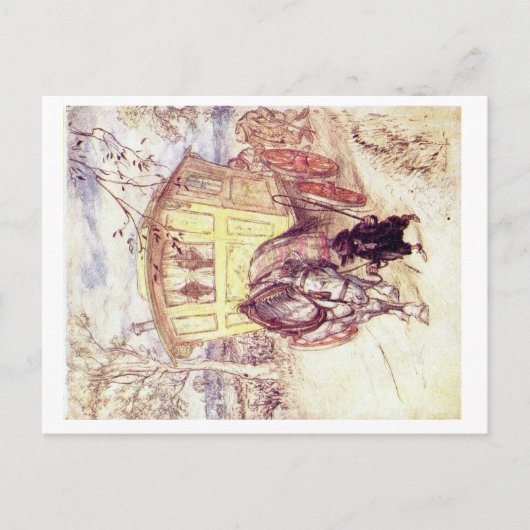 Wind in het briefkaart Willows (Voorkant)