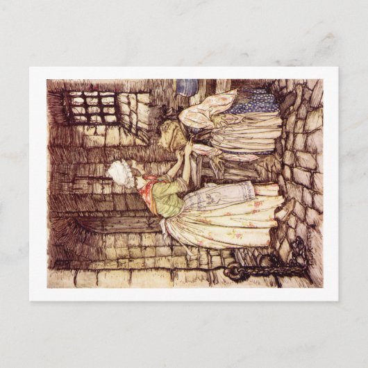 Wind in het briefkaart Willows (Voorkant)