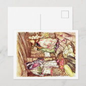 Wind in het briefkaart Willows (Voorkant / Achterkant)