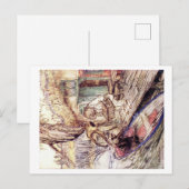 Wind in het briefkaart Willows (Voorkant / Achterkant)