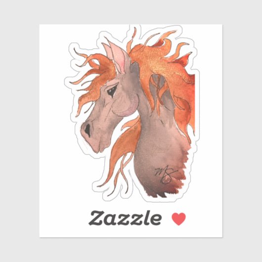 Wind in mijn haar! sticker (Vel)