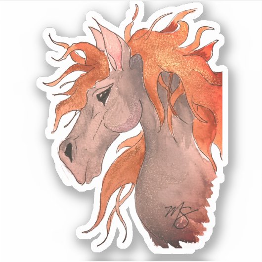 Wind in mijn haar! sticker (Voorkant)