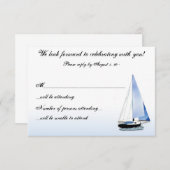 WIND IN MIJN KAPITAALVAARTUIG: RSVP-antwoordopmerk RSVP Kaartje (Voorkant / Achterkant)