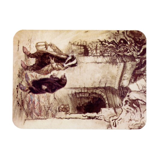Wind in Willows Fridge Magnet Magneet (Horizontaal)