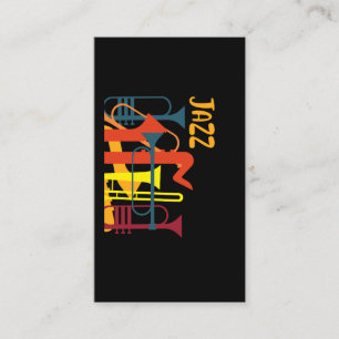 Wind Instrument Jazz Musician Trumpet Music Lover Visitekaartje
