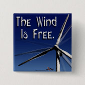 Wind is gratis Button (Voorkant)