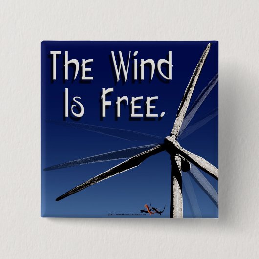 Wind is gratis Button (Voorkant)