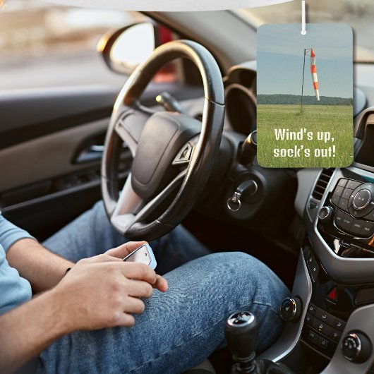 Wind is op, sok is uit, Foto, Grappig, Luchtvaart, Luchtverfrisser