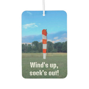 Wind is op, sok is uit, Foto, Grappig, Luchtvaart, Luchtverfrisser
