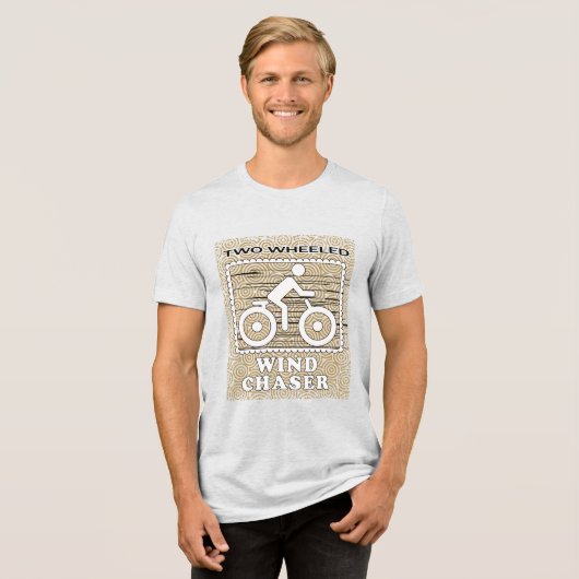 wind jager Tri-Blend shirt (Voorkant volledig)