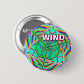 Wind (je kunt het woord veranderen) ronde button 5,7 cm (Voorkant /achterkant)