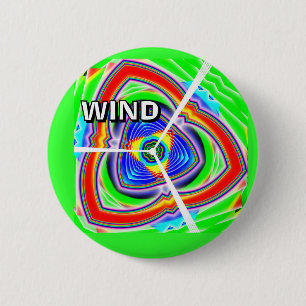 WIND (je mag het woord veranderen) Ronde Button 5,7 Cm