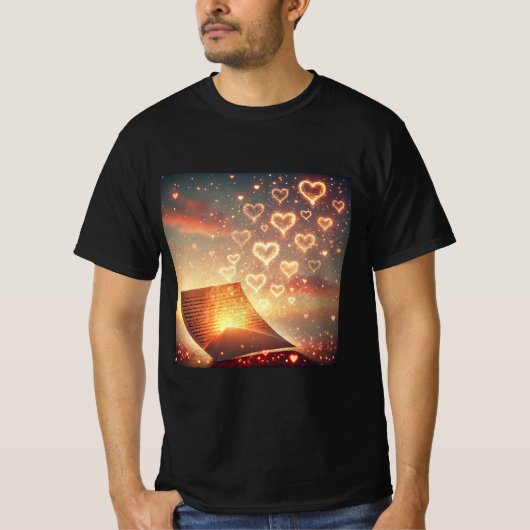 Wind Letter Love Mannen t-shirt (Voorkant)