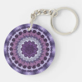 Wind Mandala Acryl Sleutelhanger (Achterkant)