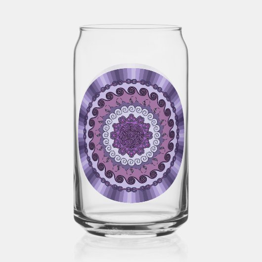 Wind Mandala Blikvorm Glas (Achterkant)