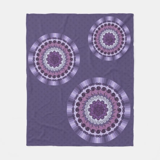 Wind Mandala Fleece Blanket (Voorkant)