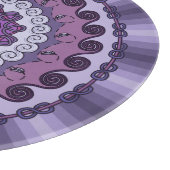 Wind mandala glazen snijplank (Hoek)