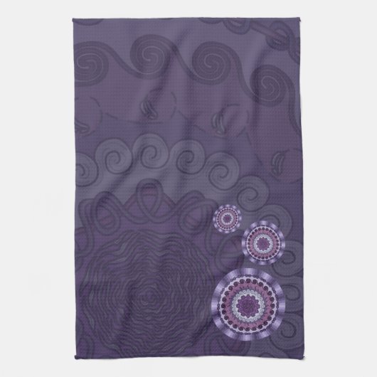 Wind Mandala Hand Towel Theedoek (Verticaal)