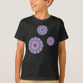 Wind Mandala Kind en Baby Donker Shirt (Voorkant)