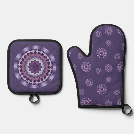 Wind Mandala Ovenwant & Pannenlap Set (Voorkant)