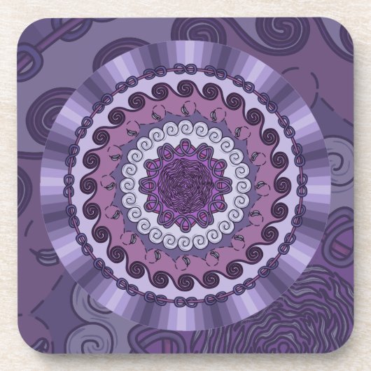 Wind Mandala Square Onderzetter (Voorkant)