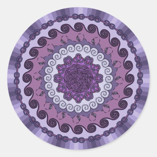 Wind Mandala Sticker (Voorkant)