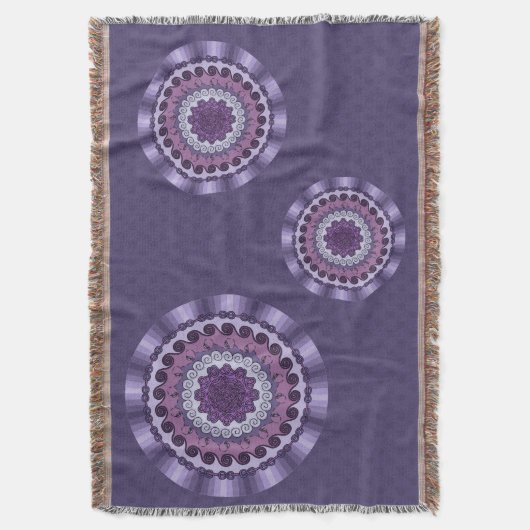 Wind Mandala Throw Blanket Deken (Voorkant Verticaal)