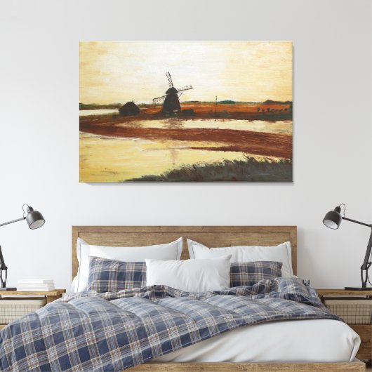 Wind Mill Canvas Afdruk (Insitu (Slaapkamer))