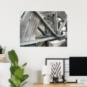 Wind Mill Water Wheel Poster (Thuiskantoor)