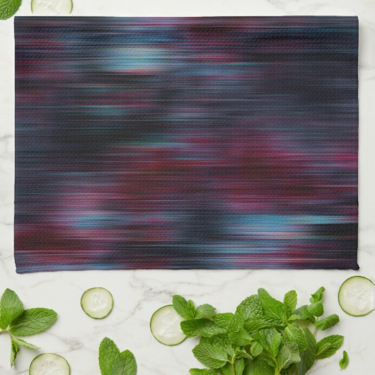 Wind- of regeneffect op wijnkleur theedoek (Gevouwen)