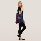 Wind- of regeneffect op wijnkleur tote bag (Op model)