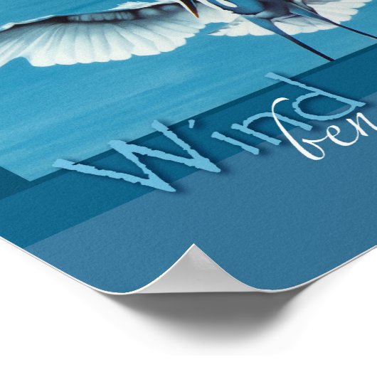 Wind onder mijn vleugels 8 x 10 poster (Hoek)