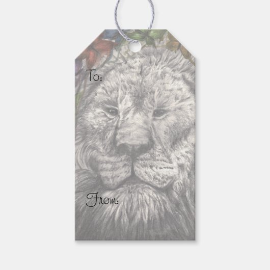 Wind onder mijn vleugels Lion Butterfly Wildlife A Cadeaulabel (Voorkant)