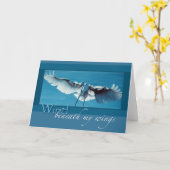 Wind, onder mijn vleugelsWenskaart Kaart (Gele Bloem)