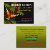 Wind onder vleugels Professionele verzorger Visitekaartje (Voorkant / Achterkant)