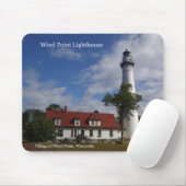 Wind Point Lighthouder muispad Muismat (Met muis)