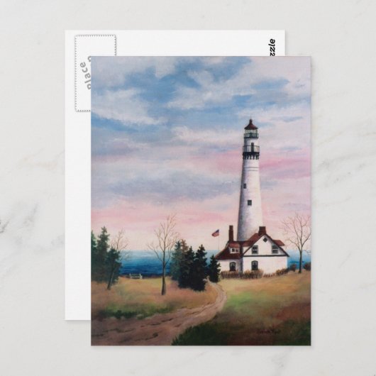 Wind Point Lighthouse Briefkaart (Voorkant / Achterkant)