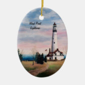 Wind Point Lighthouse Ornament (Voorkant)