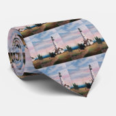 Wind Point Lighthouse Stropdas (Opgerold)