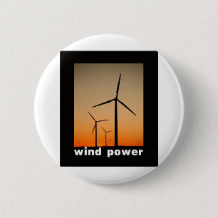 Wind Power Design! Ronde Button 5,7 Cm