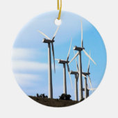 Wind Power Mojave Tehachapi Wind Boerderij Keramisch Ornament (Voorkant)
