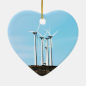 Wind Power Mojave Tehachapi Wind Boerderij Keramisch Ornament (Achterkant)