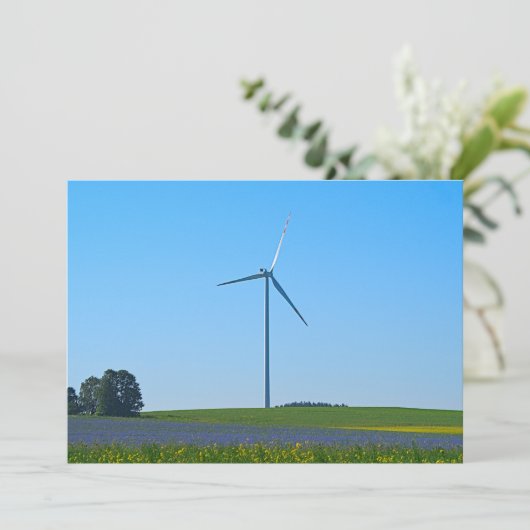 Wind Power Plant - Uitnodiging (Staand voorkant)