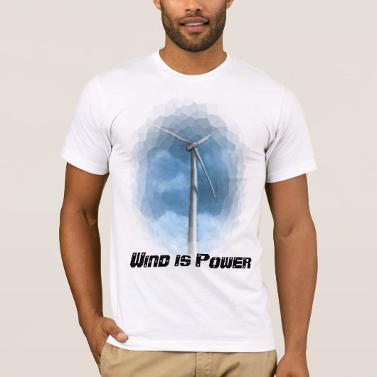 WIND POWER TURBINE-T-SHIRT T-SHIRT (Voorkant)