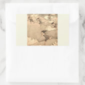 wind rechthoekige sticker (Tas)
