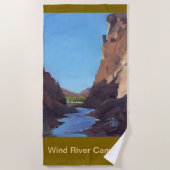 Wind River Canyon Beach Handdoek (Voorkant)