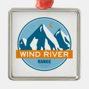 Wind River Mountain Range Metalen Ornament