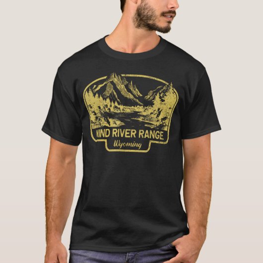 Wind River Range Bergen Wyoming Wandelen T-shirt (Voorkant)
