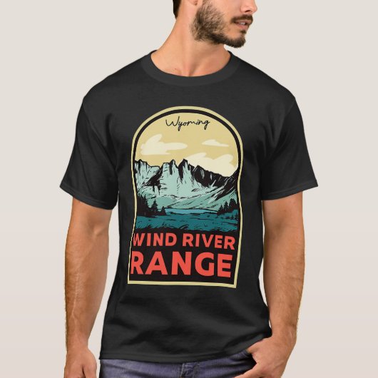 Wind River Range Mountains Wyoming T-shirt (Voorkant)